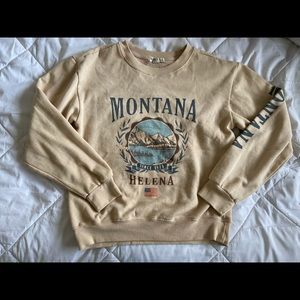 Beige/Tan Montana Crewneck
